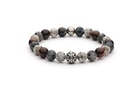Armband Antracite Big Chic in Halbedelsteine Pietre dure B36 YBRIS - B36 YBRIS